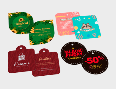 Tag Especial Kraft 240g Verniz Total Frente 4x5cm - 1x1 - 2000 unid