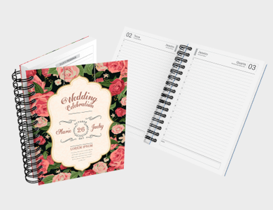 Agenda Diária A5 2025 Capa Maleável 328 Páginas 14,95x21cm (Supremo 300g Verniz Total Frente) - 4x0 - 250 unid