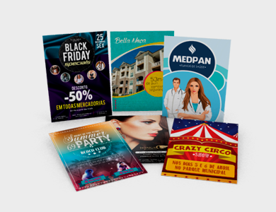 Cartaz/Folha Inteira/Pôster Sulfite 120g Sem Verniz 70x47,7cm - 4x0 - 10 unid