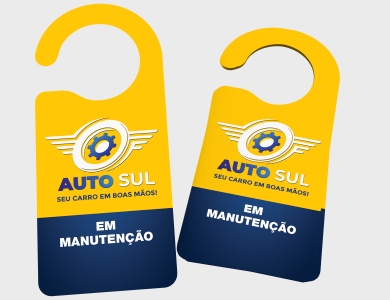 Display de Retrovisor em PVC 0,5mm Fosco Frente e Verso 8,5x20cm - 4x0 - 50 unid