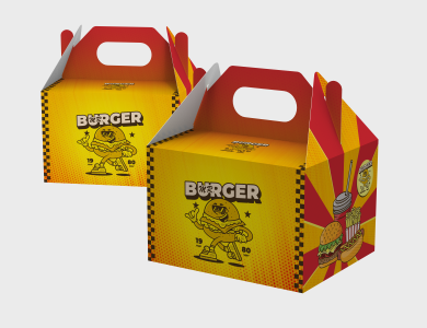 Embalagem Kit Lanche Supremo 300g sem Película Antigordura 15x10x13cm - 4x0 - 50 unid
