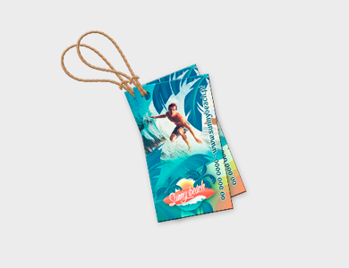 Tag Reciclato 240g Laminação Fosca 4,25x4,8cm - 4x0 - 2000 unid