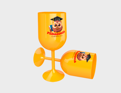 Taça de Vinho 290ml - 1 Cor de Impressão - 1x1 - 50 unid