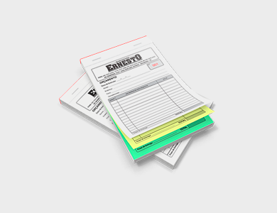 Bloco/Talão Numerado 1 via Sulfite 75g 21x29,7cm - 1x1 - 100 unid